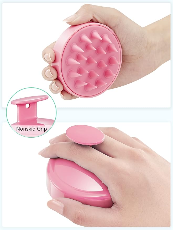 HEETA Scalp Massager Hair Growth, Soft Silicone Scalp Scrubber Shampoo Brush - Image 2