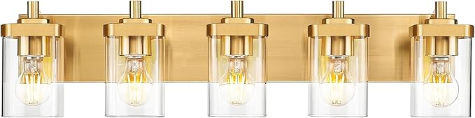 Bathroom Light Fixtures, 5-Light Modern Wall Sconces by Metwet