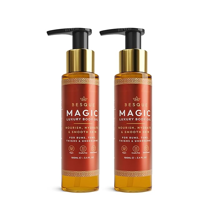 Besque Magic Body Oil, 3.4 FL OZ, After Shower Body Oil by Besque