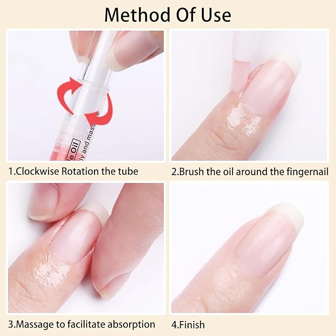 Cuticle Oil Pen Sweet Almond Nail Growth Serum and Repair Treatment Hydrating - Image 6