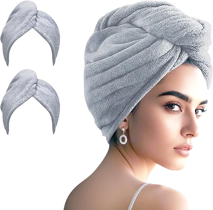 Microfiber Hair Drying Towel Wrap by Unknown