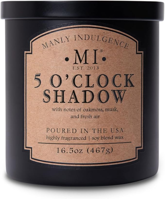 Manly Indulgence 5 O'Clock Shadow Scented Candle by ManlyIndulgence