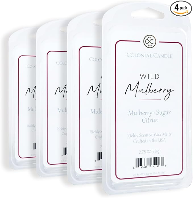Colonial Candle Wild Mulberry Wax Melts, Wax Melt Warmer Cubes, Long Lasting by ColonialCandle
