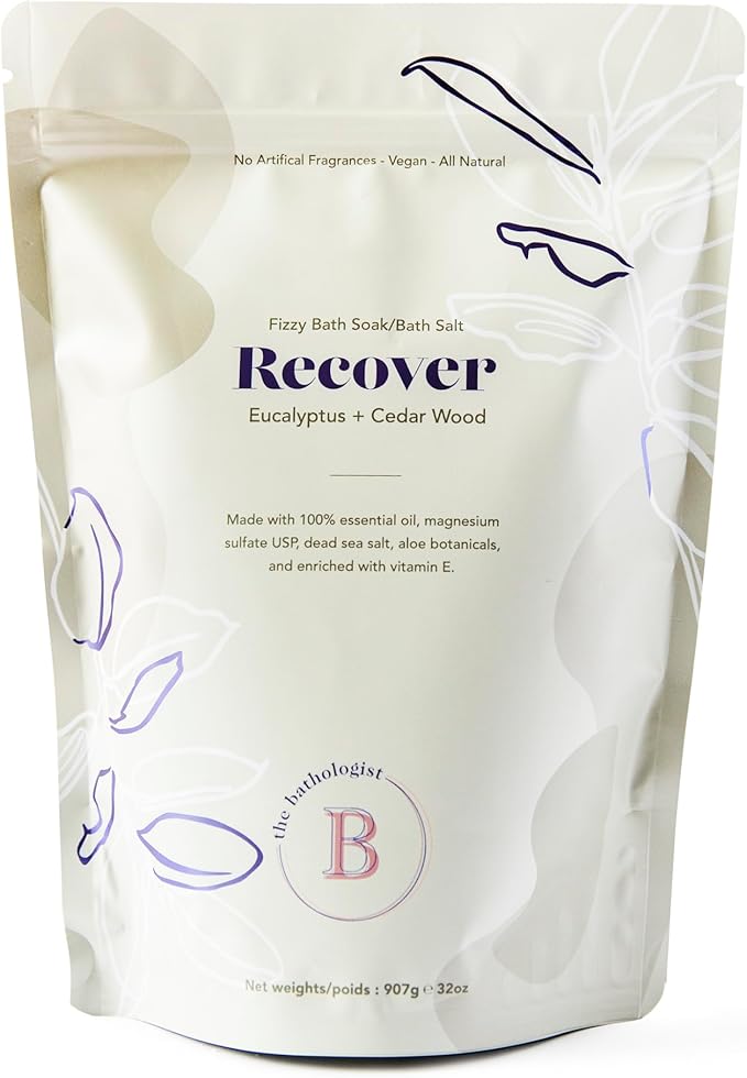 The Bathologist Recover Fizzy Bath Soak, Shea Butter & Epsom Salt, Mineral by Bathorium
