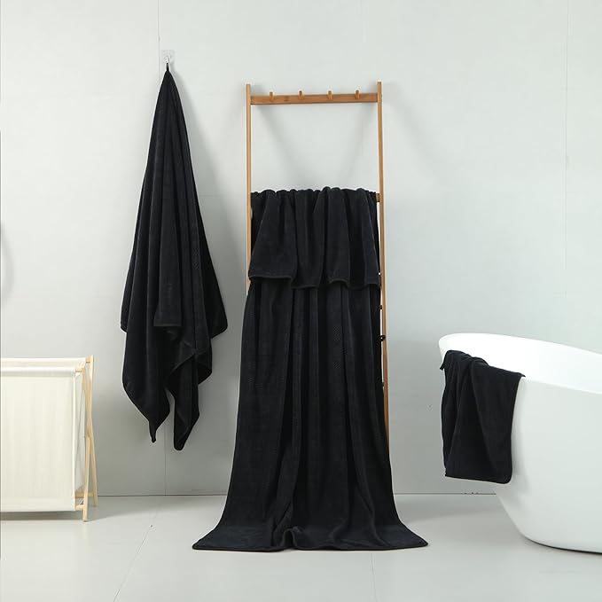 2 Pack 40"x 80" Extra Large Bath Towel Sheet Set, Oversized Bath Sheet Towels - Image 7
