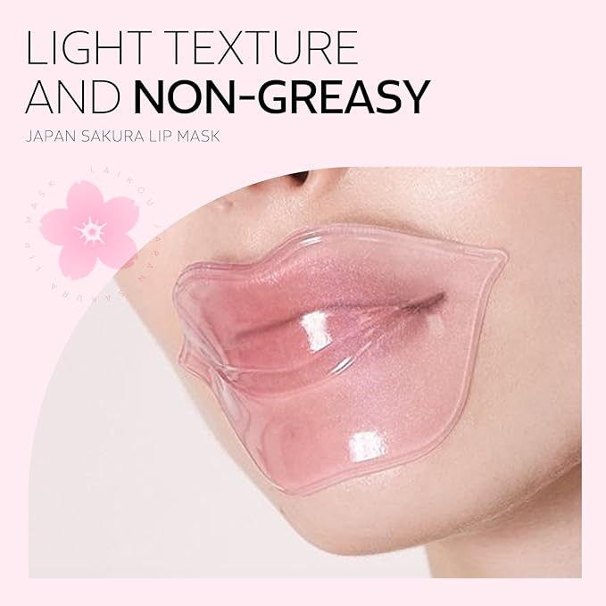 AKARY Sakura 5 Pieces Hydrating Lip Mask, Lip Sleep Mask Collagen Crystal Lip - Image 6