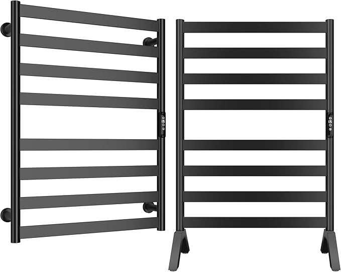 Paraheeter Wall Mounted & Freestanding Heated Towel Rack by Paraheeter