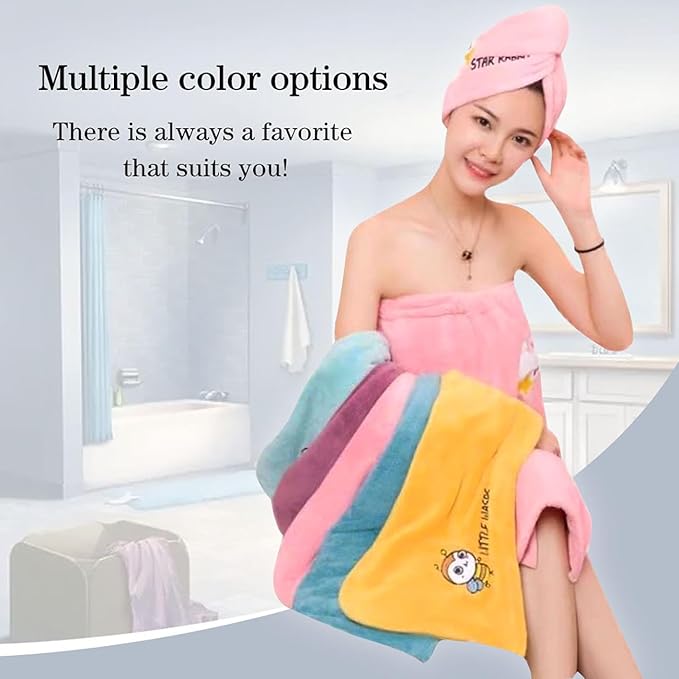 Microfiber Hair Drying Towel Wrap - Image 6