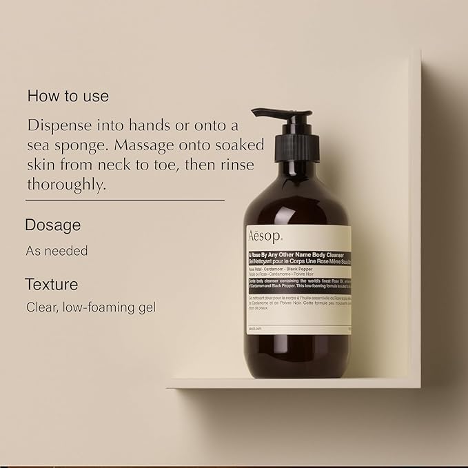Aesop A Rose By Any Other Name Body Cleanser | Gentle Shower Gel - Image 2