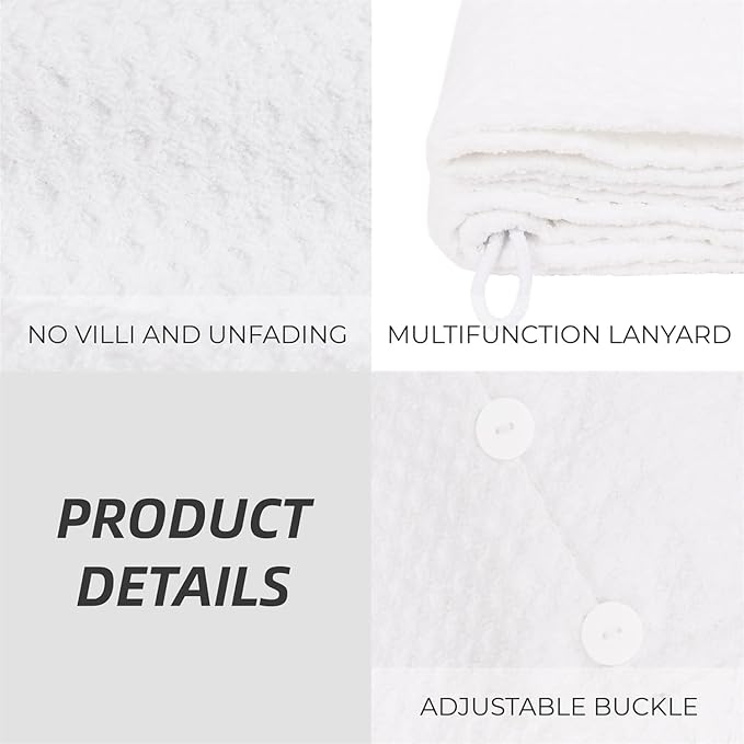 MaopaoBeauty Hair Towel Wrap for Women Long&Thick Hairs Head Wrap 1Pack Super - Image 2