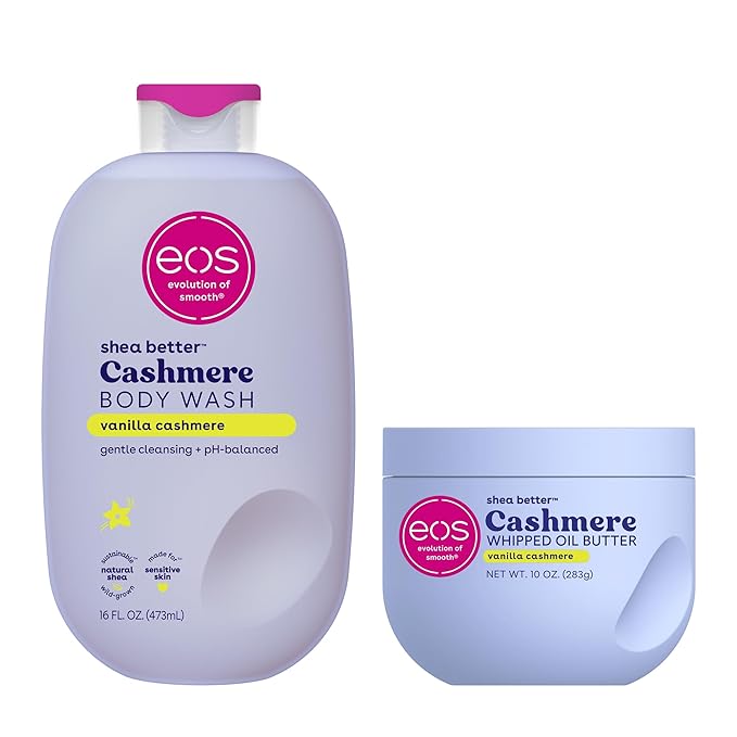 Bundle of eos Cashmere Body Wash – Vanilla Cashmere, Moisturizing Body Wash by eosproducts