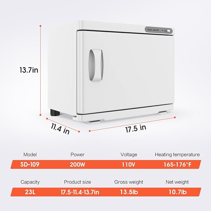 Towel Warmer Cabinet, 23L Large Hot Bath Towel Warmer Heating Use - Image 6