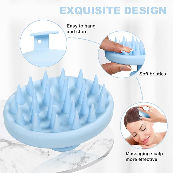 Meartchy Silicone Scalp Massager, Scalp Scrubber - Image 3