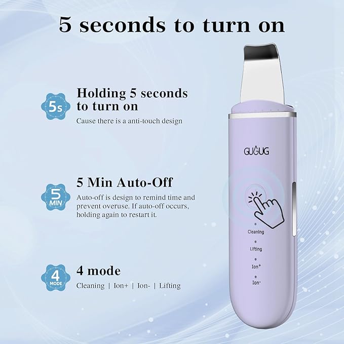GUGUG Skin Scrubber Face Spatula Skin Spatula Pore Cleaner Blackhead Remover - Image 6