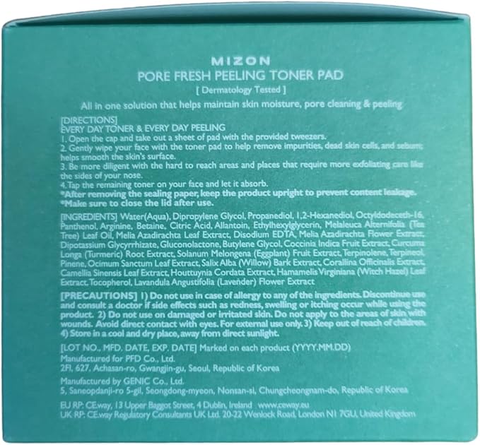 MIZON Pore Fresh Peeling Toner Pads AHA BHA PHA - Image 9