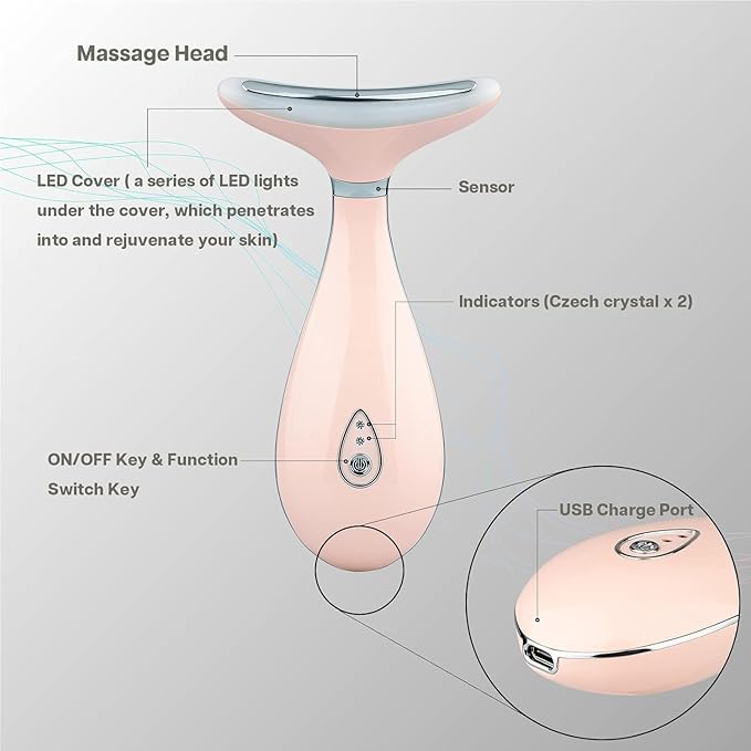 VRAIKO Lily Neck Face Massager, Face Sculpting Tool, Skin Rejuvenation Device - Image 4