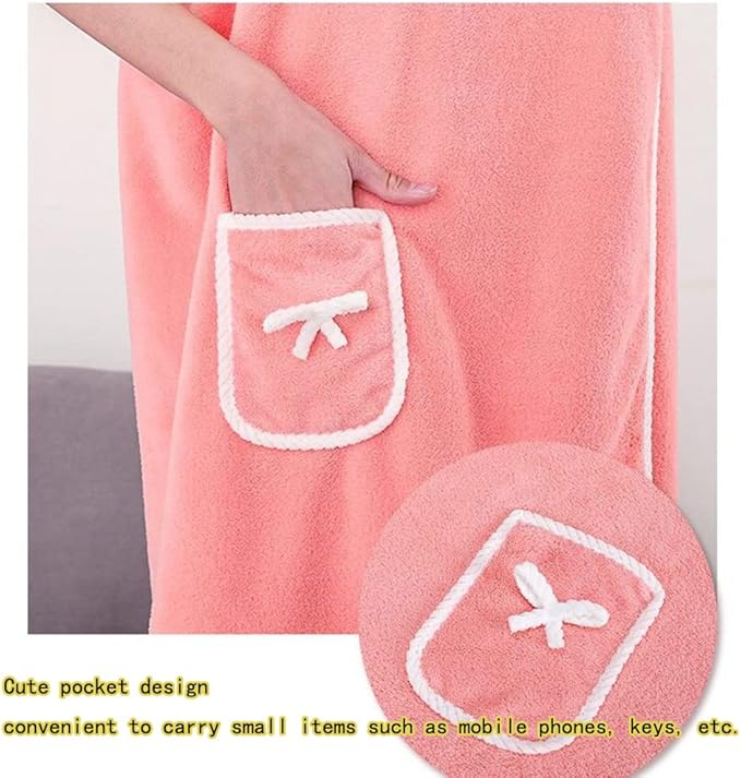 Slim figure wearable bath towel - Image 6