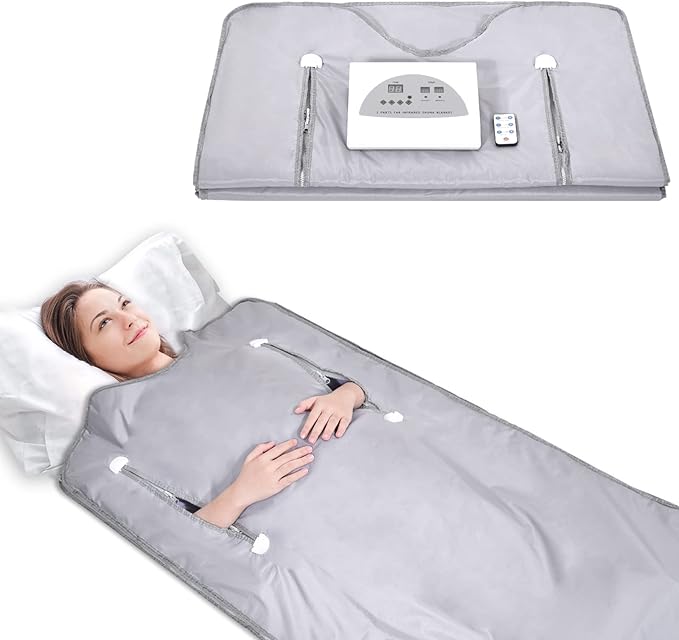 Infrared Sauna Blanket for Fitness and Detox Anti Aging, Length 71" by Juilsioa