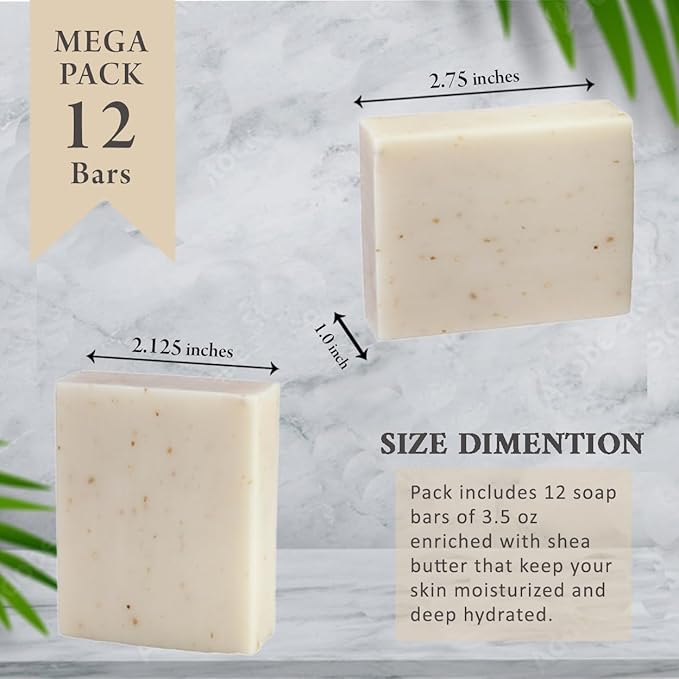 Simple Scents Australia Oatmeal & Milk Scented Natural Soap Bars, 3.5oz - Image 7