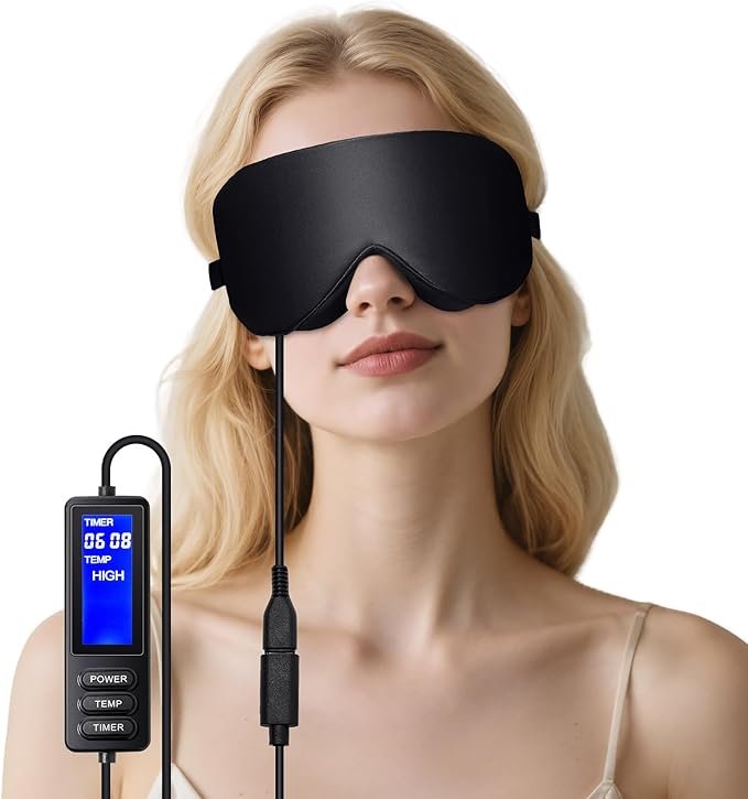 USB Heated Eye Mask for Dry Eyes & Tired Eyes, Warm Compress Therapy by Unknown