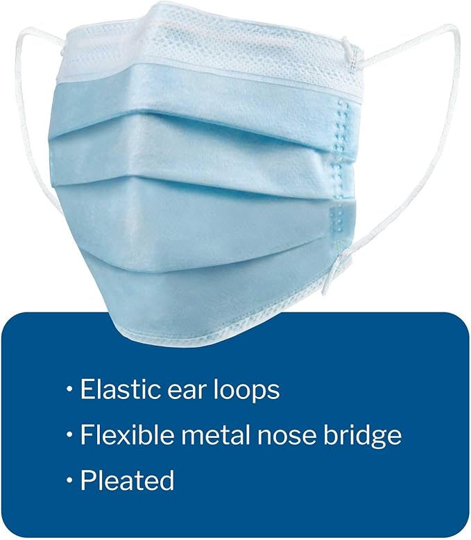 McKesson Procedure Mask Pleated 91-2102 - Image 3
