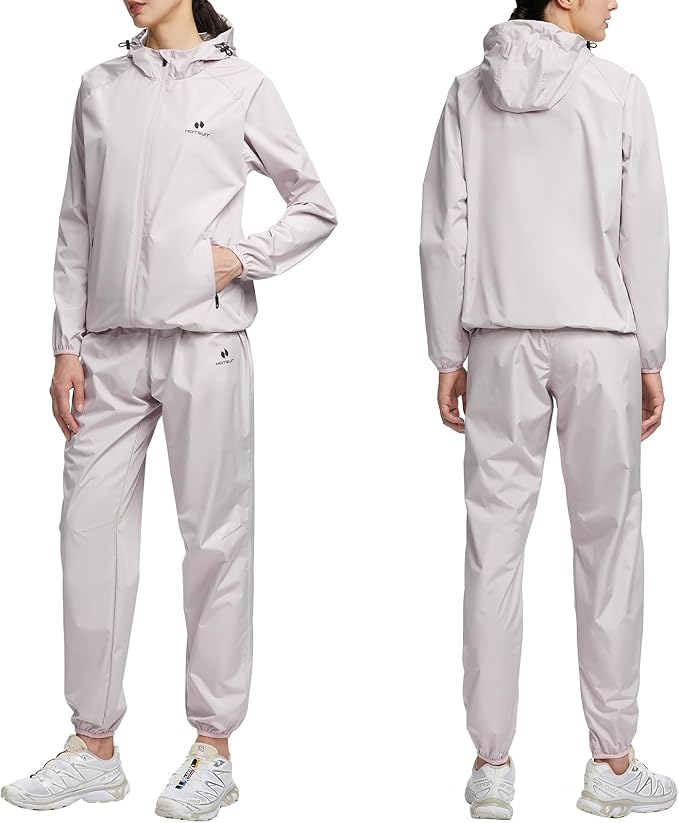 HOTSUIT Sauna Suit Women Machine Washable Sweat Sauna Jacket Pants Anti Rip - Image 2