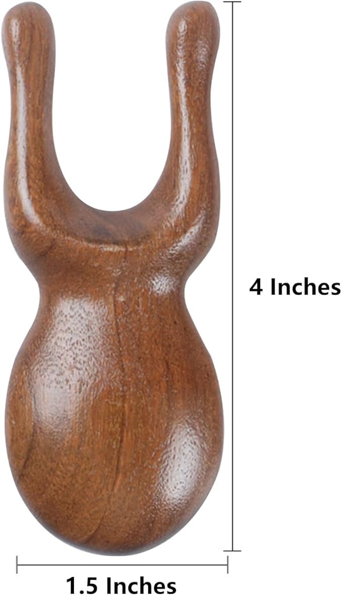 OULIGET Natural Wooden Nose Guasha Massage Tools Anti-Static, Eyes Facial Wood - Image 3