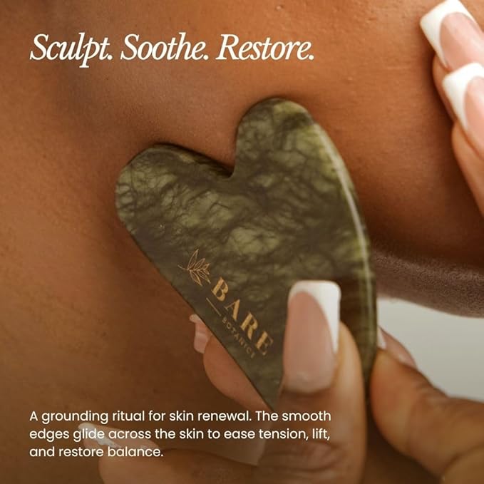 BARE BOTANICS Stainless Steel Gua Sha Tool | Sleek Facial Tool - Image 2