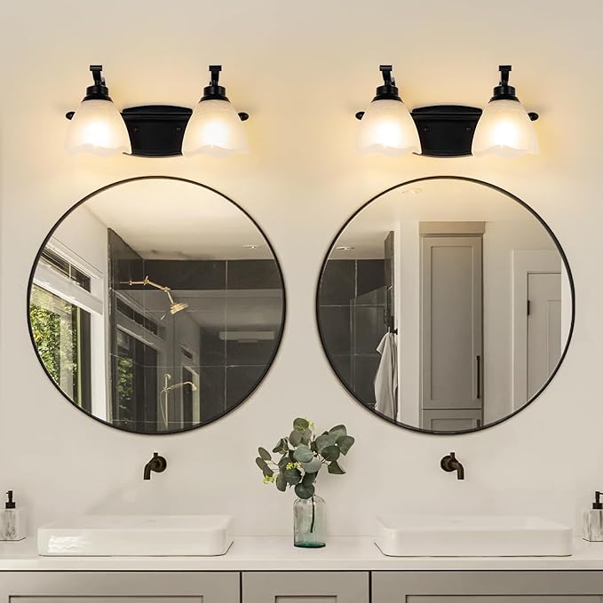 Bathroom Light Fixtures, Matte Black Vanity Lights - Image 5