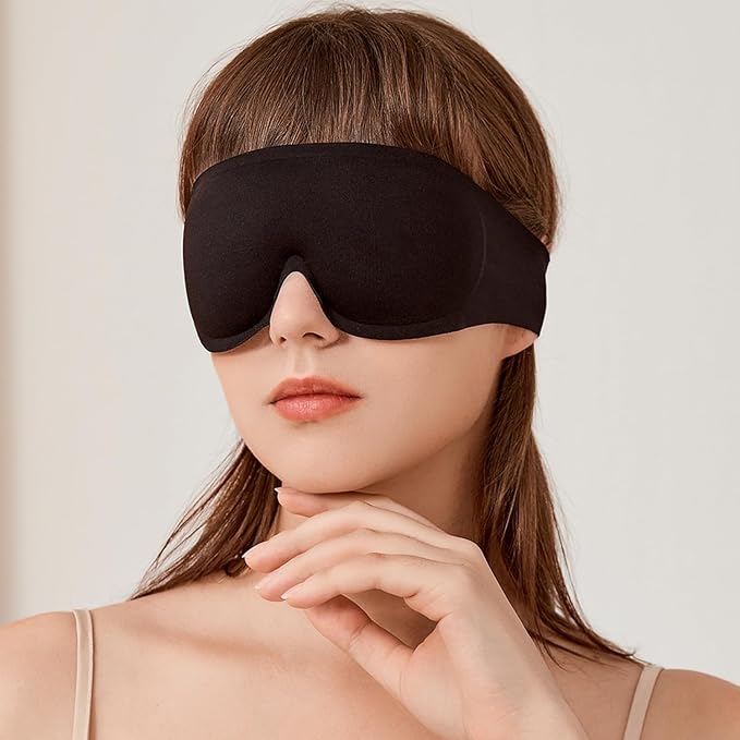 Minimalist Design Eye Sleep Mask, Non-Adjustable and Comfortable Headband Over - Image 2