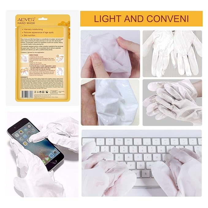 ZIXAOK 5 Pairs Hand Mask Gloves, Moisturizing & Repairing Treatment - Image 9