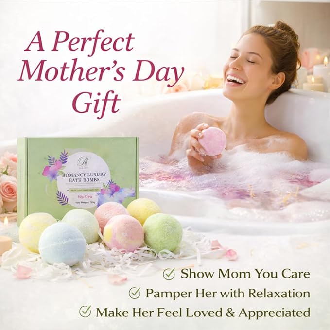 Bath Bombs Gift Set for Women – 12 Pack Spa Fizzies - Image 9