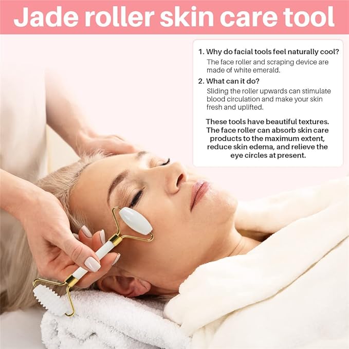 shenghang Jade Face Roller and Gua Sha Set - Image 5