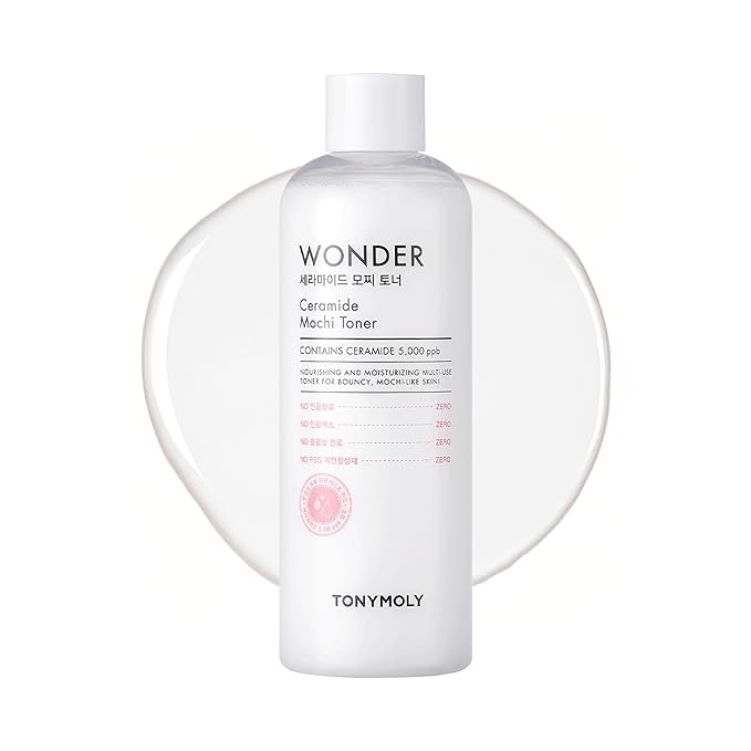 TONYMOLY Wonder Ceramide Mochi Milky Toner – 5, 000 ppb Ceramide Barrier Repair by TONYMOLY