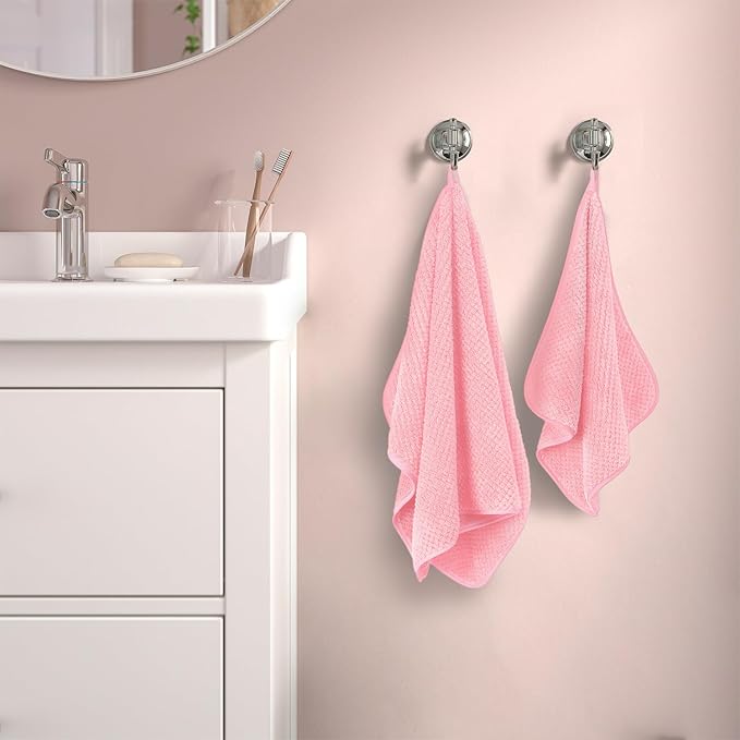 MaopaoBeauty Pink Towels 4 Piece Pink Towel Set, 35x70 in Extra Large Bath - Image 3