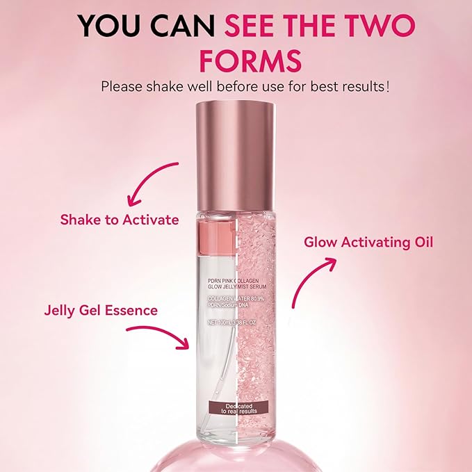Jelly Serum Mist with PDRN, 3-in-1 Hydrating Face Glow Spray with Ceramide - Image 5