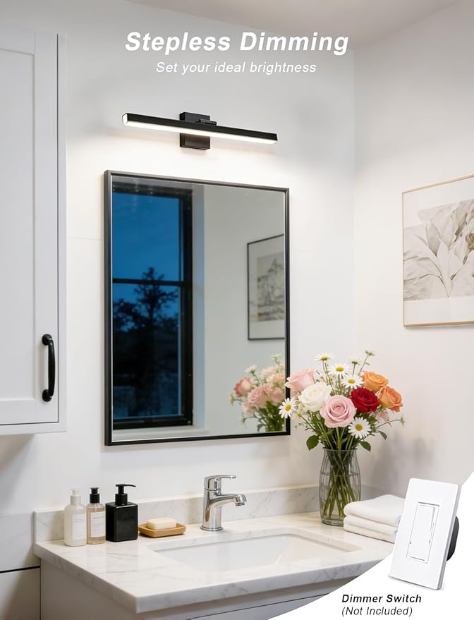IZORRO Modern Bathroom Vanity Light 16 inch, 12W Dimmable Led Bathroom Light - Image 4