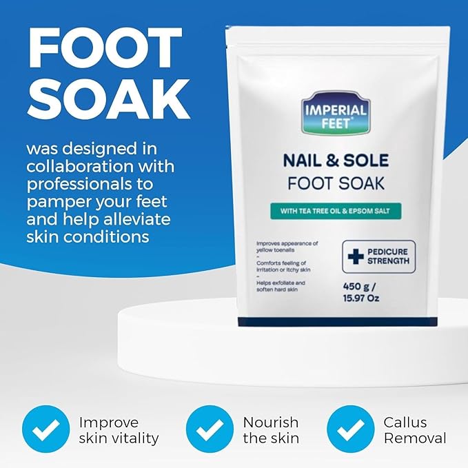 Imperial Feet Epsom Salt Foot Soak-Toenail Repair, Fungus Athletes Foot - Image 8