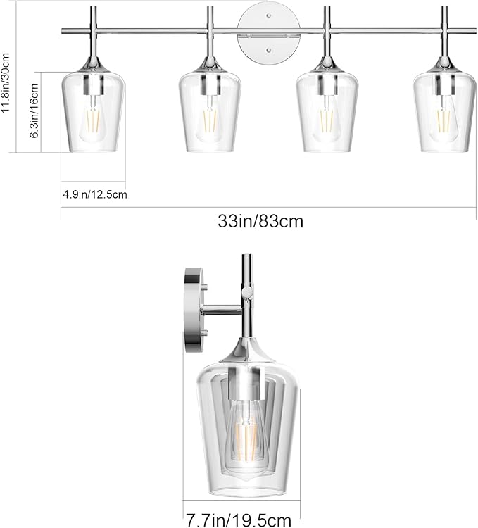 Ralbay Chrome Bathroom Vanity Light - Image 5