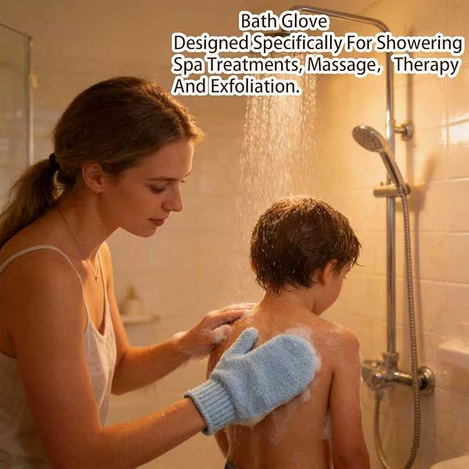 8Pcs Exfoliating Gloves -Shower Gloves - Image 7