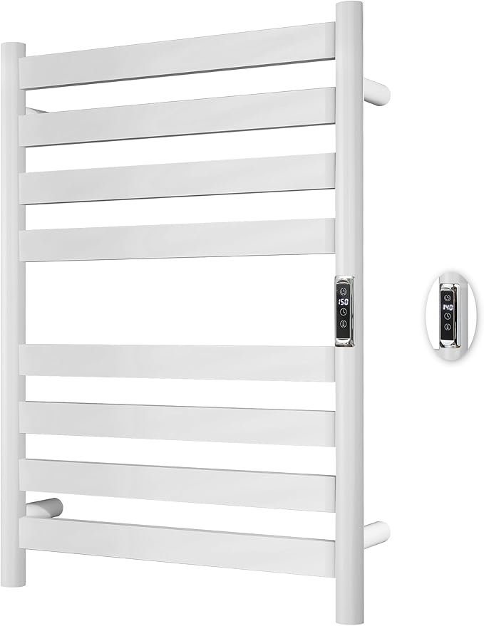 Heated Wall Mounted Electric Towel Warmer Rack, Timer & Temperature Control by BLARALA