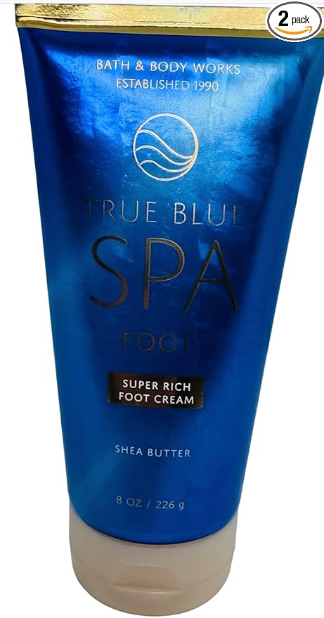 Bath & Body Works Body True Blue Spa Smoothing Super Rich Foot Cream 8 Ounces by BathBodyWorks