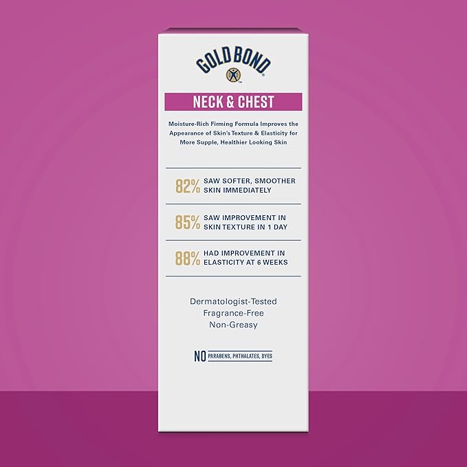 Gold Bond Age Renew Neck and Chest Firming Cream, 2 oz., Clinically Tested Skin - Image 2