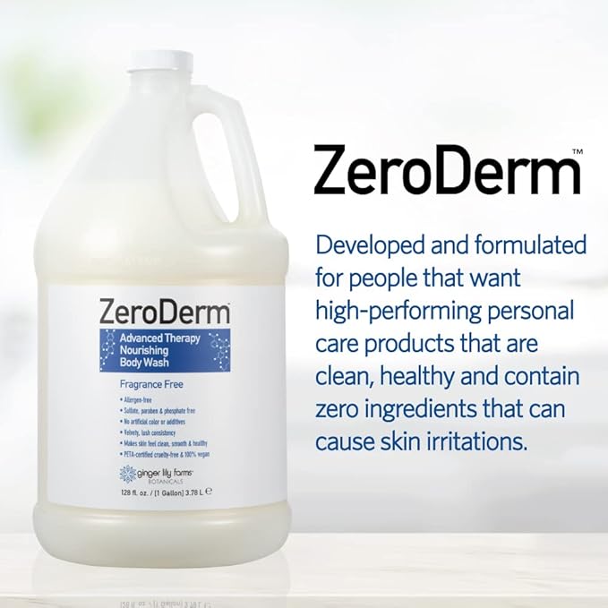 Ginger Lily Farms Botanicals ZeroDerm Advanced Therapy Nourishing Body Wash - Image 7