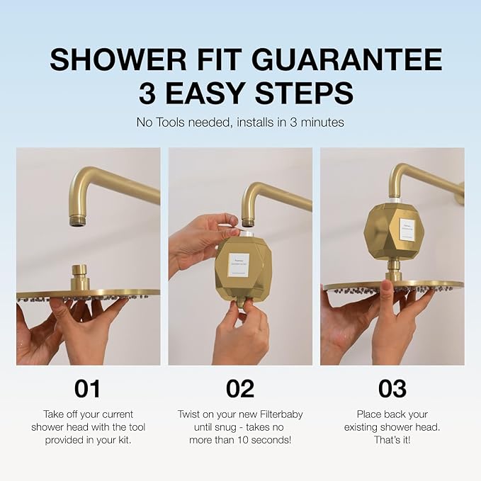Filterbaby Diamond Shower Filter, IAPMO Certified to NSF177 Standard, Expert - Image 6