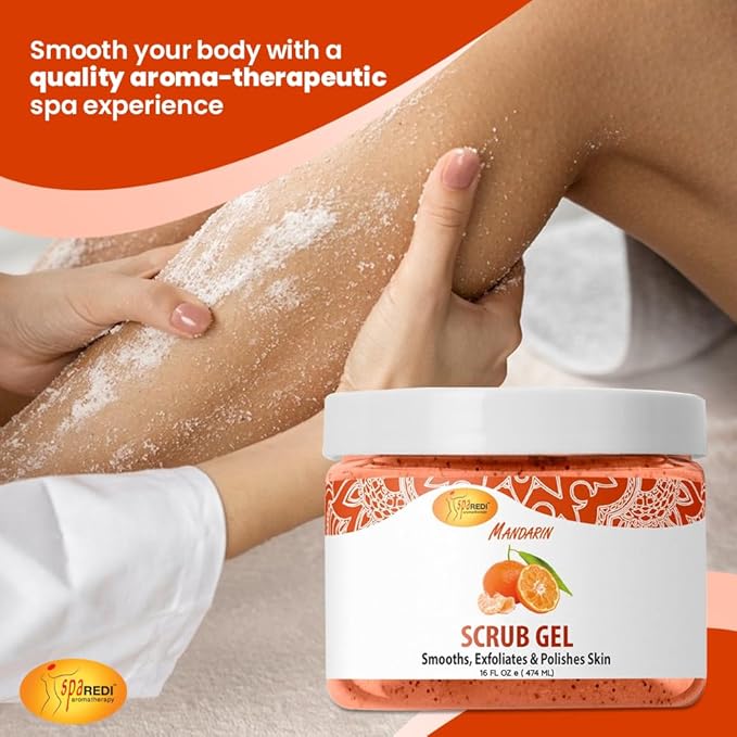 SPA REDI - Exfoliating Scrub Pumice Gel, 16 Oz - Manicure, Pedicure and Body - Image 3