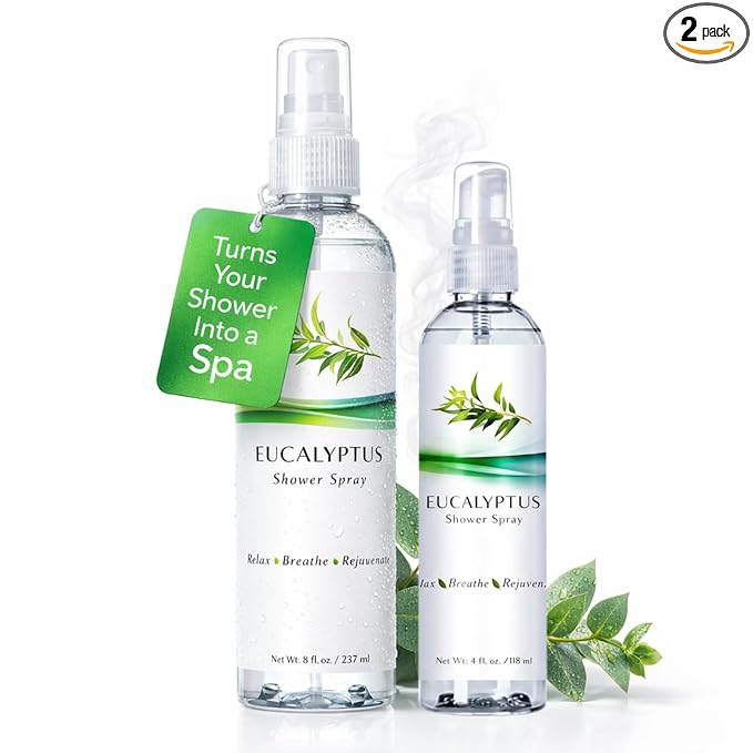 Eucalyptus Shower Spray, Essential Oil Mist by ThreeDropsofLife