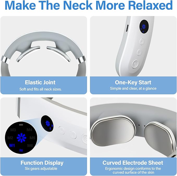 AiRunTech Neck Massager with Heat, Portable Electric Neck Massager with Heat - Image 4
