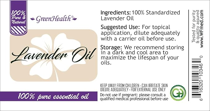 2 Bottles – GreenHealth Lavender Essential Oil – 16 fl oz Each – 100% Pure & - Image 4