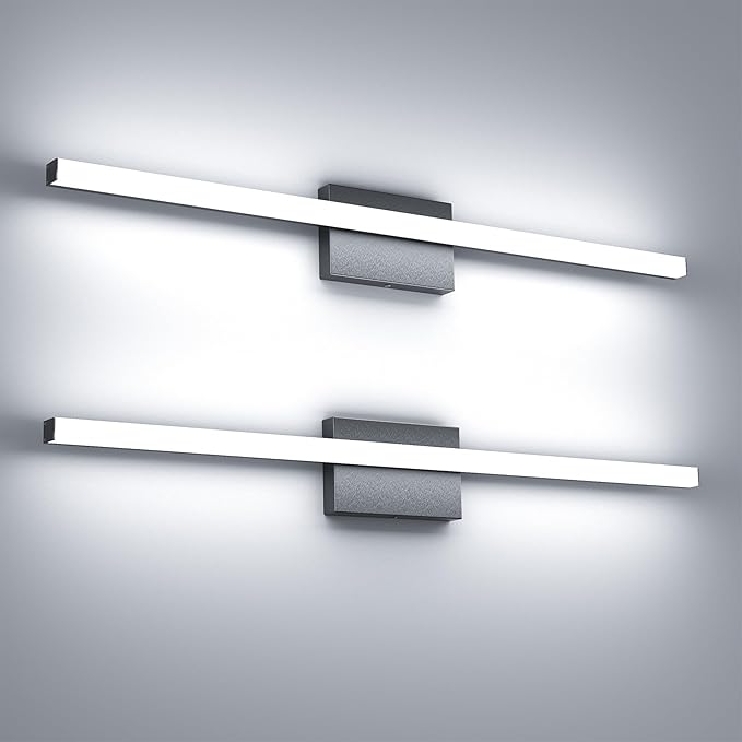36Inch LED Bathroom Vanity Light Bar 5700K Dimmable Led Bathroom Light Over by FWASTT